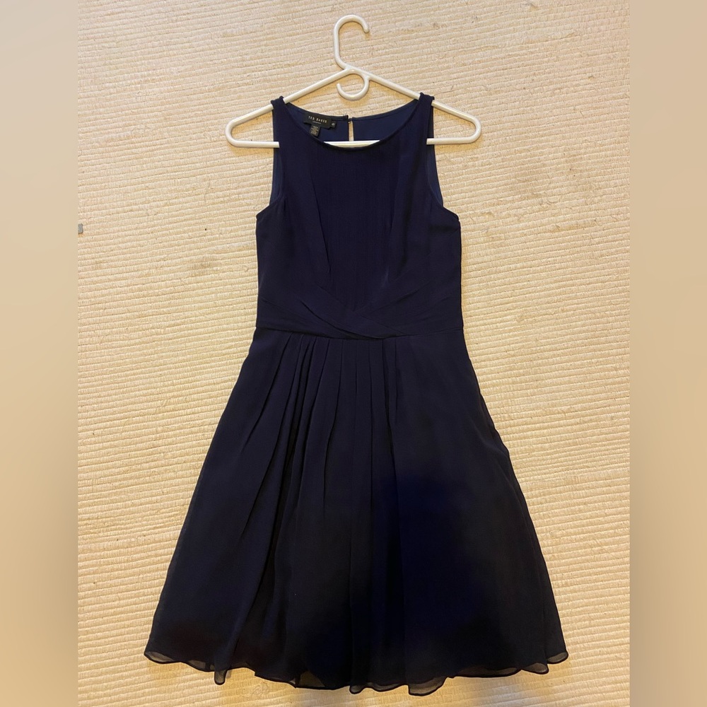 Vintage Ted Baker Navy Dress